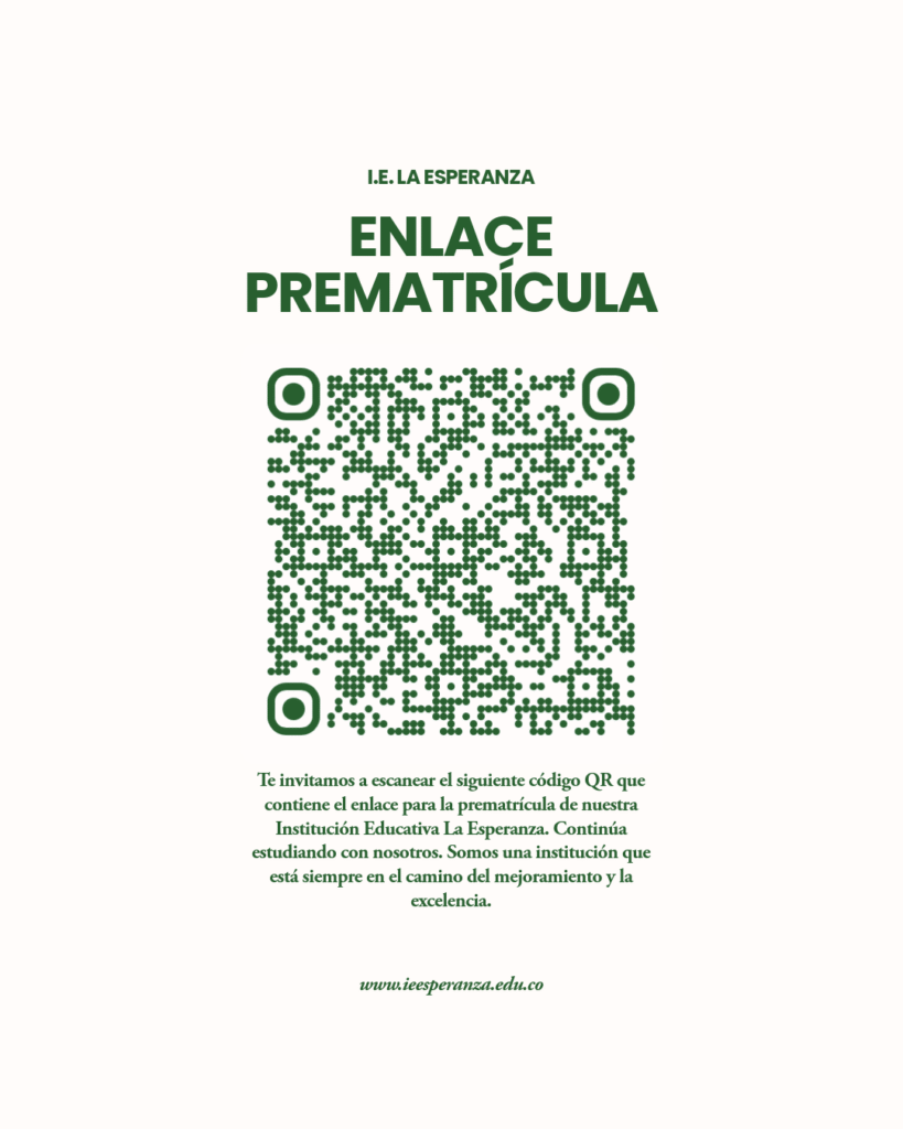 cÓdigo qr prematrÍcula